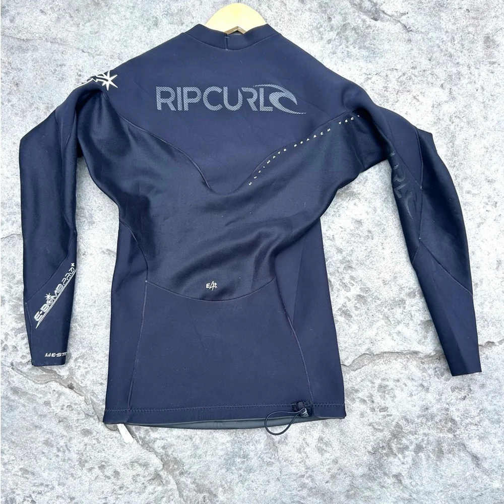 Rip Curl Men's Black Swim Rash Guard pro long sleeve jacket top